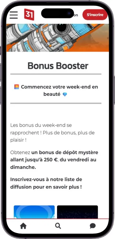 Lucky31 conditions de bonus